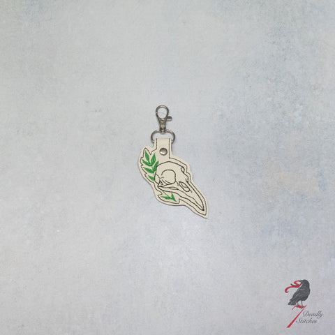 Bird Skull Keychain