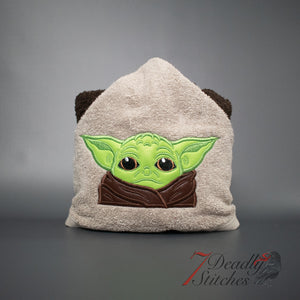 Green Baby Hooded Bath Towel