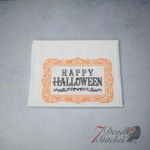 Boo-Tiful Halloween Happy Halloween Flour Sack Dish Towel