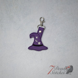 Purple Witch Hat Keychain