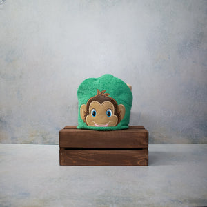 Monkey Hooded Bath Towel