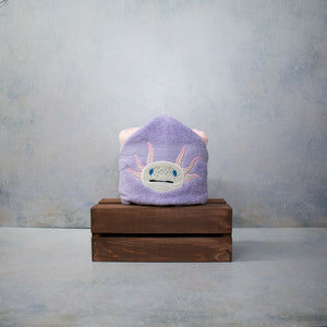 Axolotl Hooded Bath Towel Template