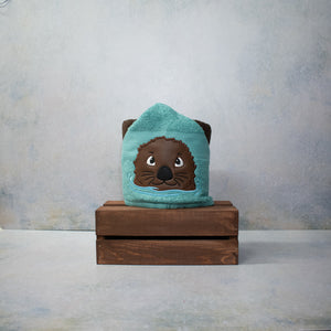 Otter Hooded Bath Towel Template